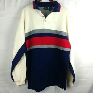 Vintage 90s Men's USA Olympics Henley Sweatshirt